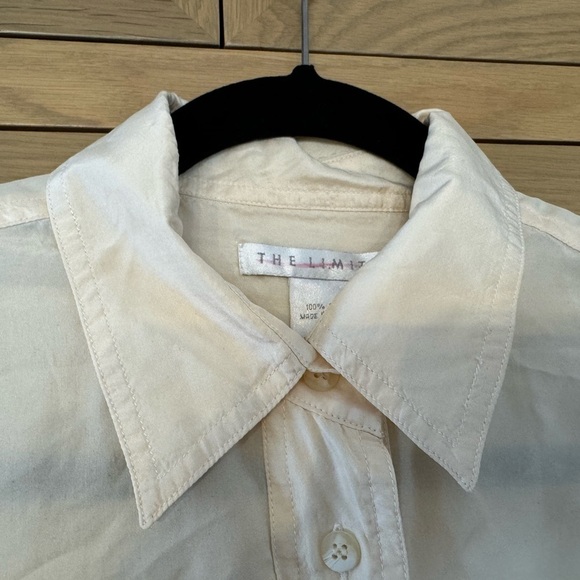 Vintage The Limited '90s Oversized Silk Button Front Blouse / Medium - Picture 4 of 13